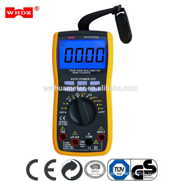 Digital multimeter with 20mF capacitance test with 600A current testing clamp WH5000A